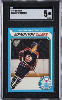 1979-80 Topps #18 Wayne Gretzky Rookie Card - SGC EX 5